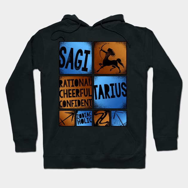 Zodiac SAGITARIUS Graffiti Box Series Hoodie by ZODIAC HOLIC